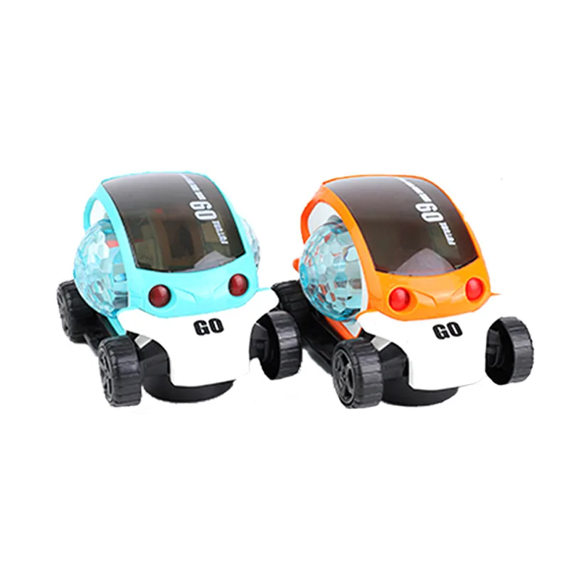 Новая Вращающаяся музыкальная проекция с мультяшным рисунком автомобиль подсветкой универсальная электрическая Игрушечная машина для детей
