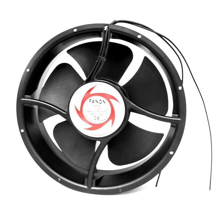 Wholesale plastic 25489 ball bearing powerful high cfm air cooling fan black Axial flow fan