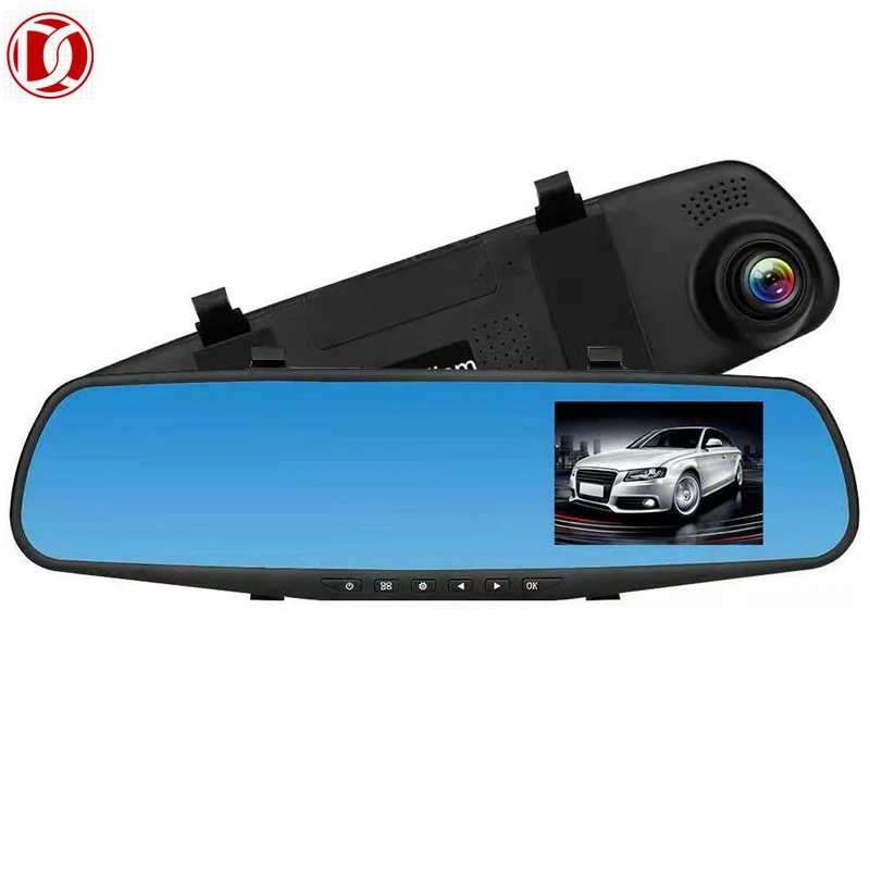 Cheapest Dual Cameras Car Rearview Mirror Dashcam vehicle blackbox car dvr full hd dash cam front and rear 4k
