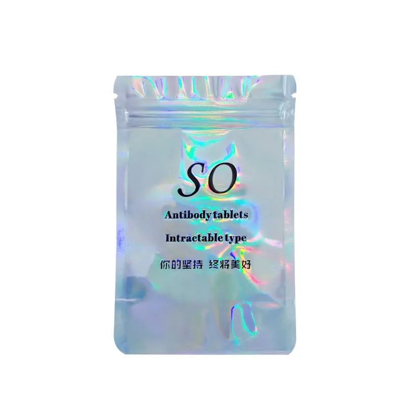 Hot Stamping 1 Color Logo Printed Bags With Your Own Design MOQ 1 PCS Pouches Stamping Name Custom Printed Foil Bags