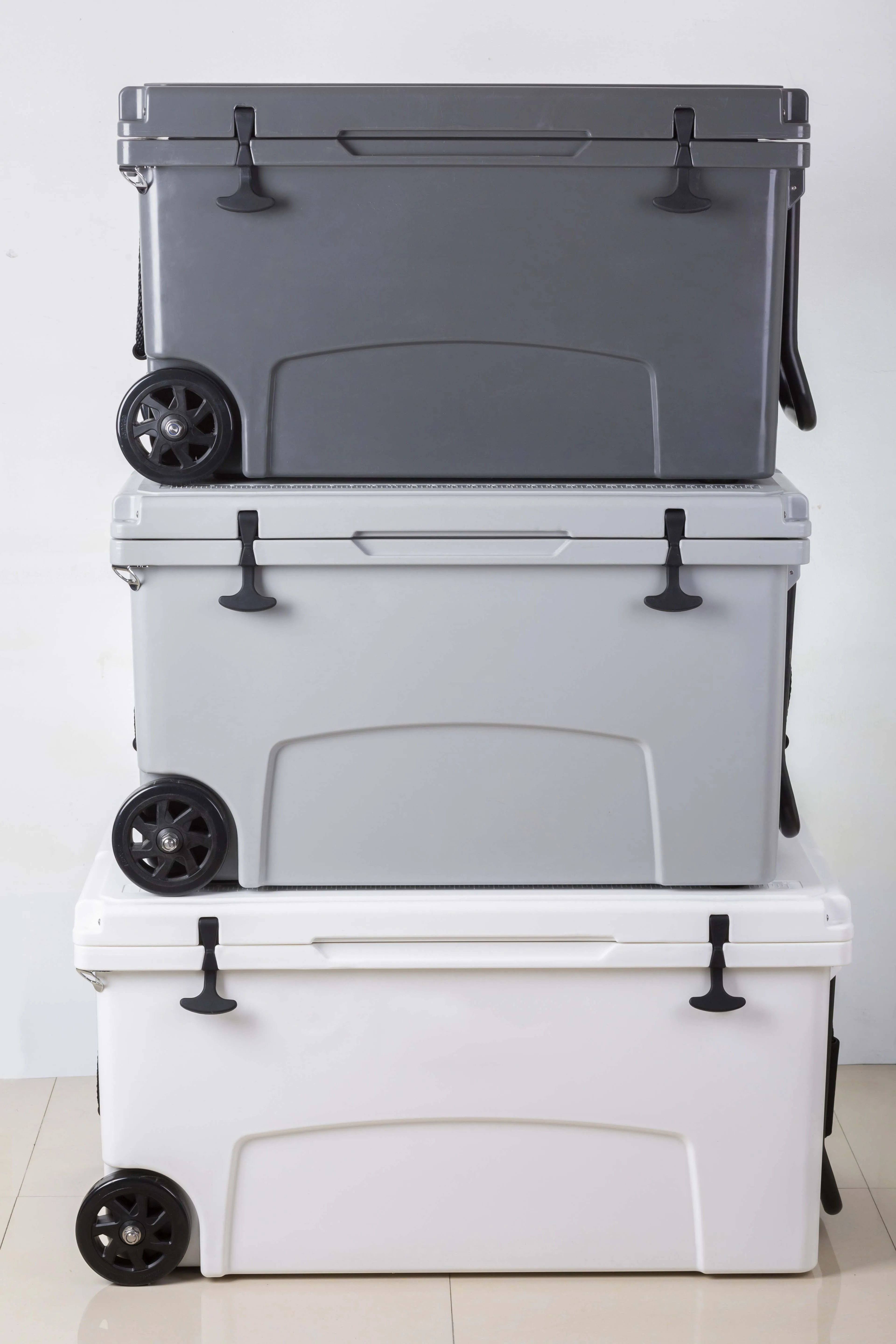 Wholesale Custom Plastic 125L Ice Chest rotomolded Hard Cooler Box With wheels for