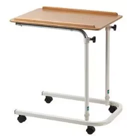 Hospital use ABS adjustable height Dining folding medical overbed table price
