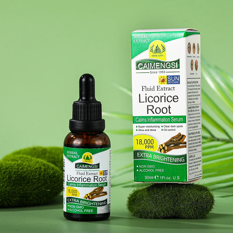 Factory wholesale natural herbal nourishing essence acne removal repairing licorice face serum
