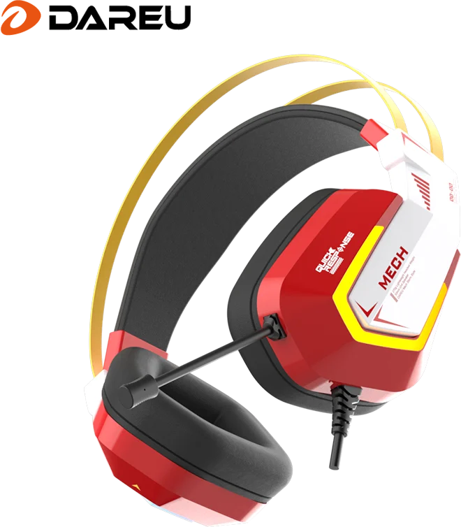 Dareu EH732 gaming headset ready to ship noise cancelling headphones 700 over ear amazon top seller music play game RGB Ambient