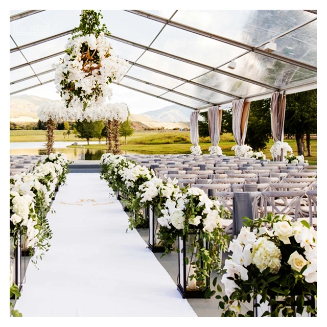 New fashioned  marquee outdoor party Aluminum frame glass wall tent