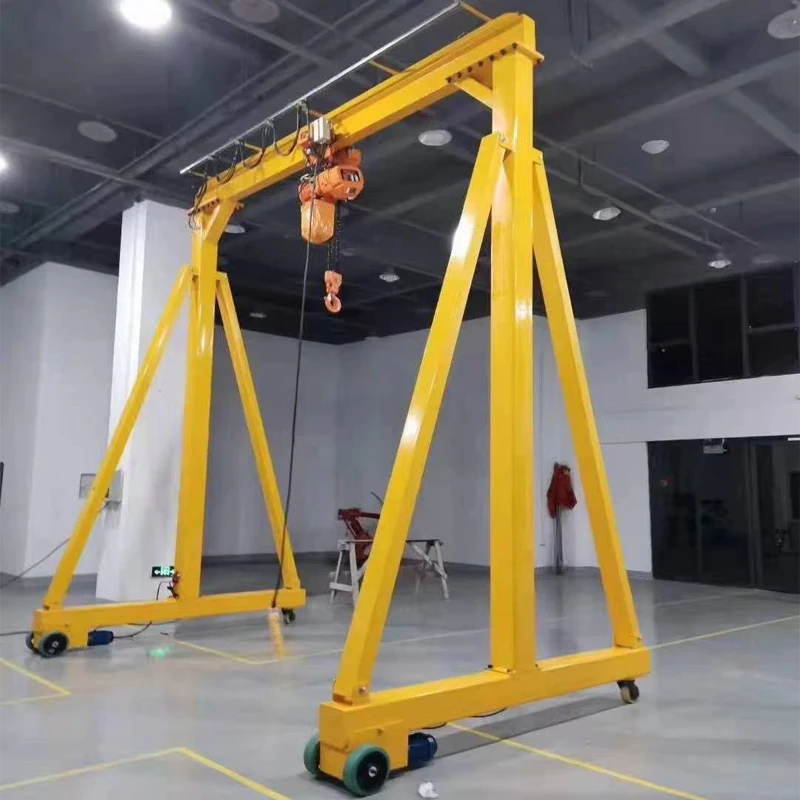 Portable Folding Mini Small manual Gantry Crane wheels container gantry crane price
