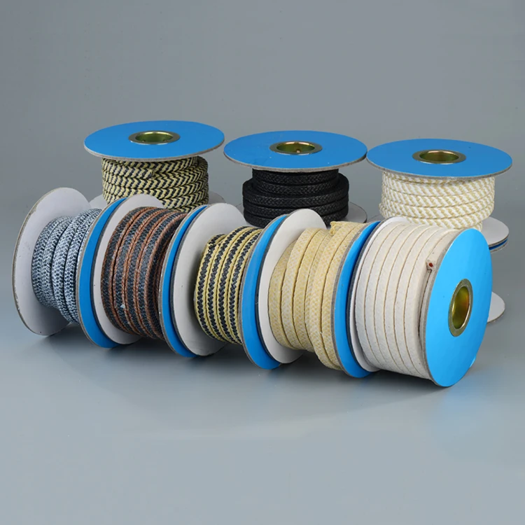 
The factory produces all kinds of products ptfe graphite braided compression gland packing 