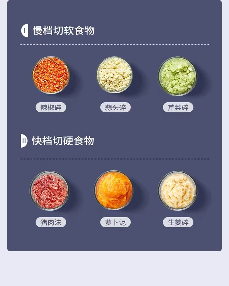 2L stainless steel multifunctional electric meat grinder and slicer