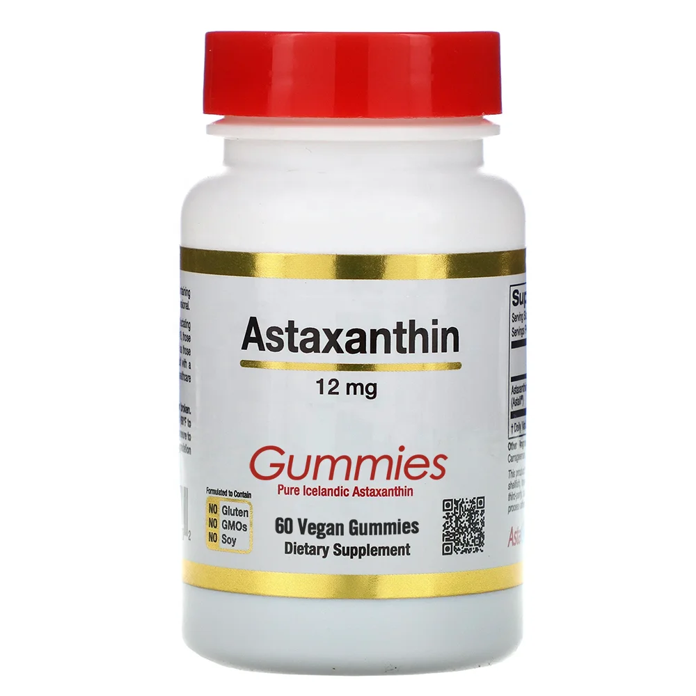 2021 Hot Sale California Gold Nutrition Astaxanthin Gummies Supplement bear Gummies For Antioxidants