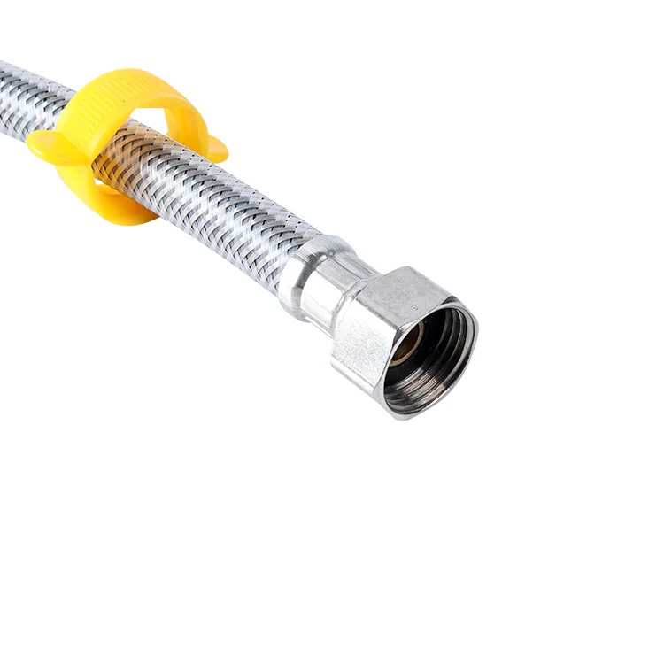 High Quality Hose Pipe Toilet Bathroom 304 Flexible Chromed Stainless Steel Flexible Braided Hose