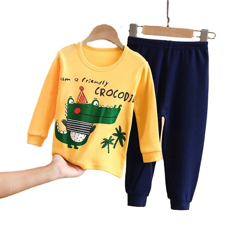 
Autumn Long Sleeve Long Pant Boys and Girls Sleepwear Sets Kids Clothes Sets Kids100% cotton Clothing 