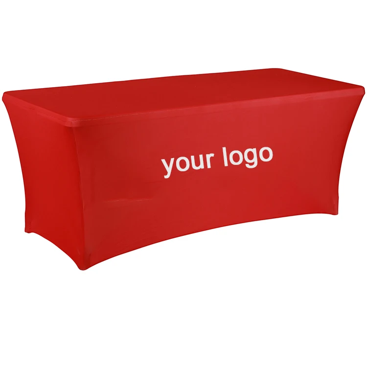Bestful signs Spandex Table Cover 6/8ft Adaptable Elastic Full Color Table Cloths for Expo Booth