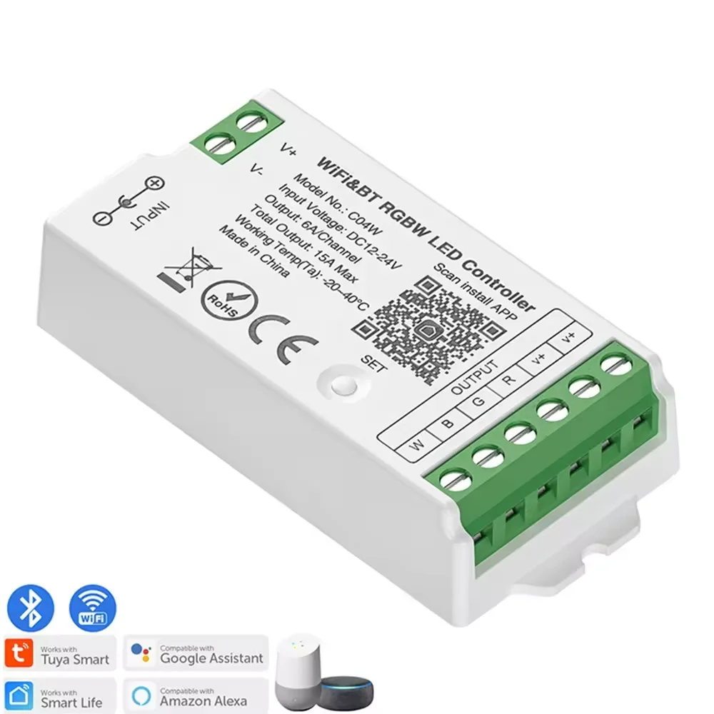 ESann 2 4 ГГц 2835 5050 лента Google Assistant Smart Life DIM CCT один цвет Tuya WIFI RGBW светодиодный контроллер