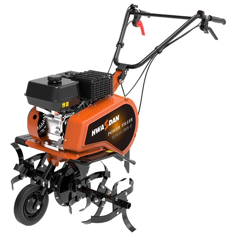 Hwasdan сельскохозяйственные шины 4-тактный 7hp бензиновый двигатель 170F роторный культиватор для трактор с выносным управлением