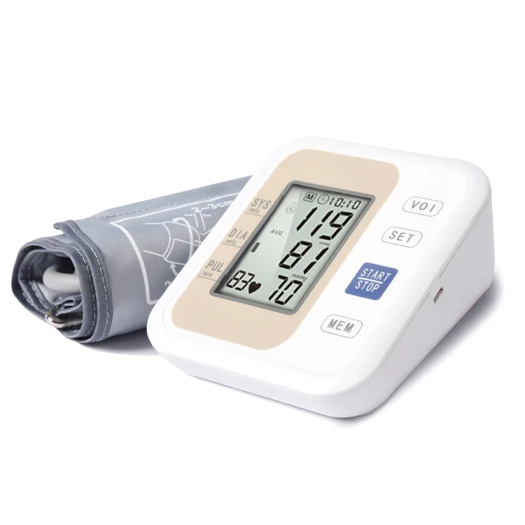 
new Arm Blood Pressure Pulse Monitor Health care Monitors Digital Upper Portable Blood Pressure Monitor Meters Sphygmomanometer 
