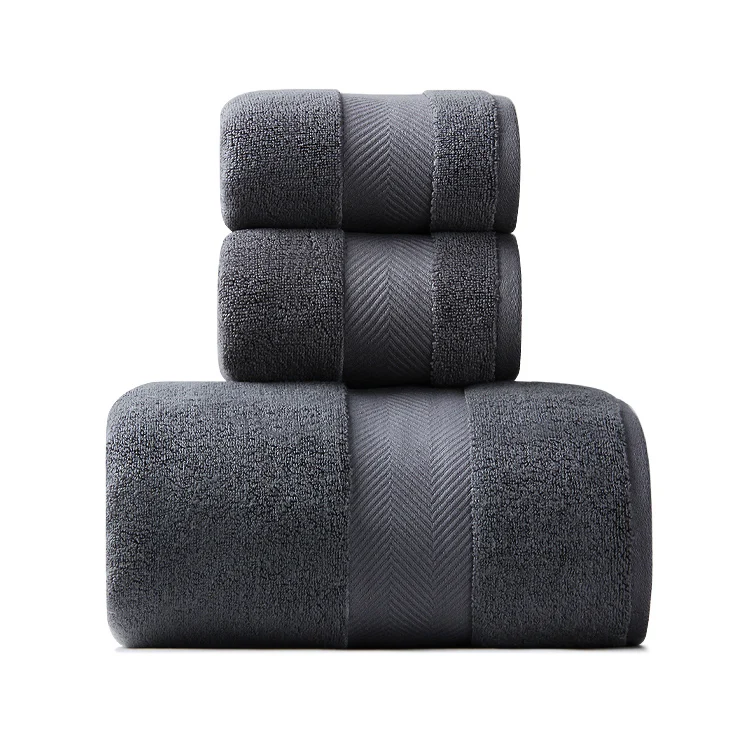 Softest zero twist large size linen bamboo cotton bath towel with customized gift box