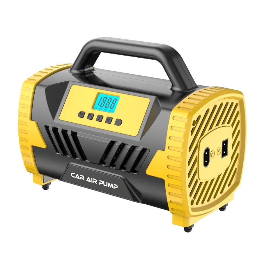AC 220 Volt Home Use 250PSI Portable Cars Tire Inflator DC 12V Car Tyre Inflator Air Compressor Pump with LED Light
