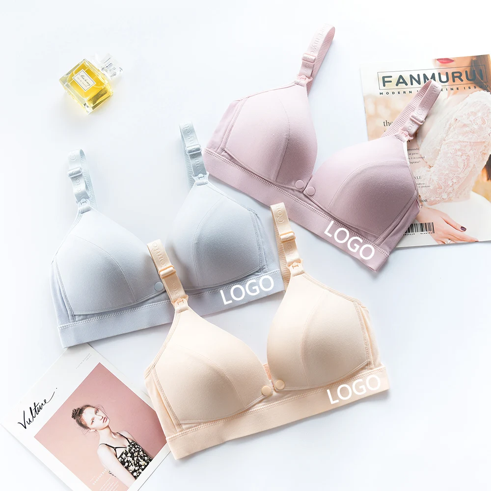 Yinkaiya Wholesale Sexy Comfortable Thin Cup Maternity Front Open Nursing Feeding Bras for Breastfeeding