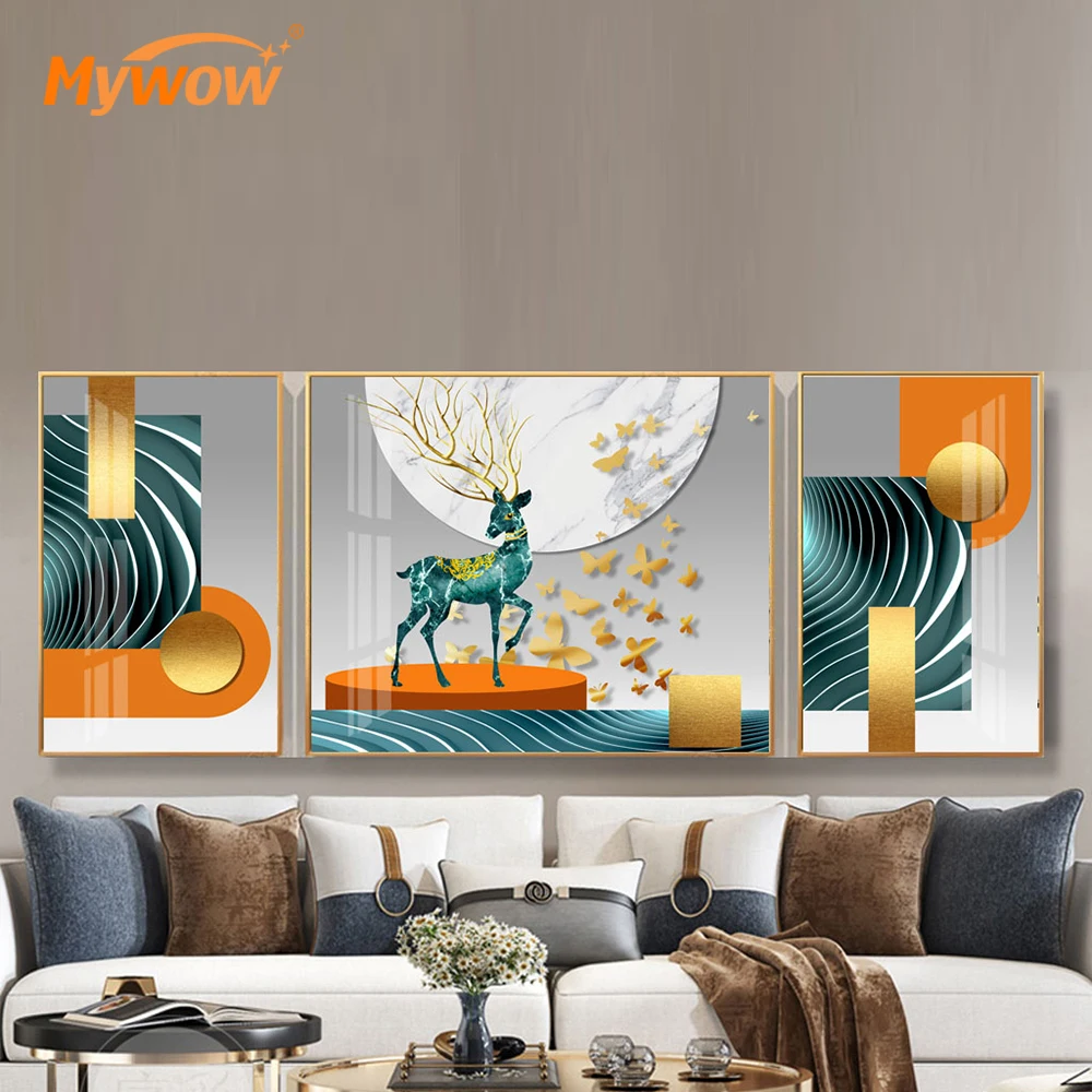 C7-037 mywow большой наклейки на стены гостиной Декор стикеры фрески 3D DIY акриловое зеркало висит Reloj de