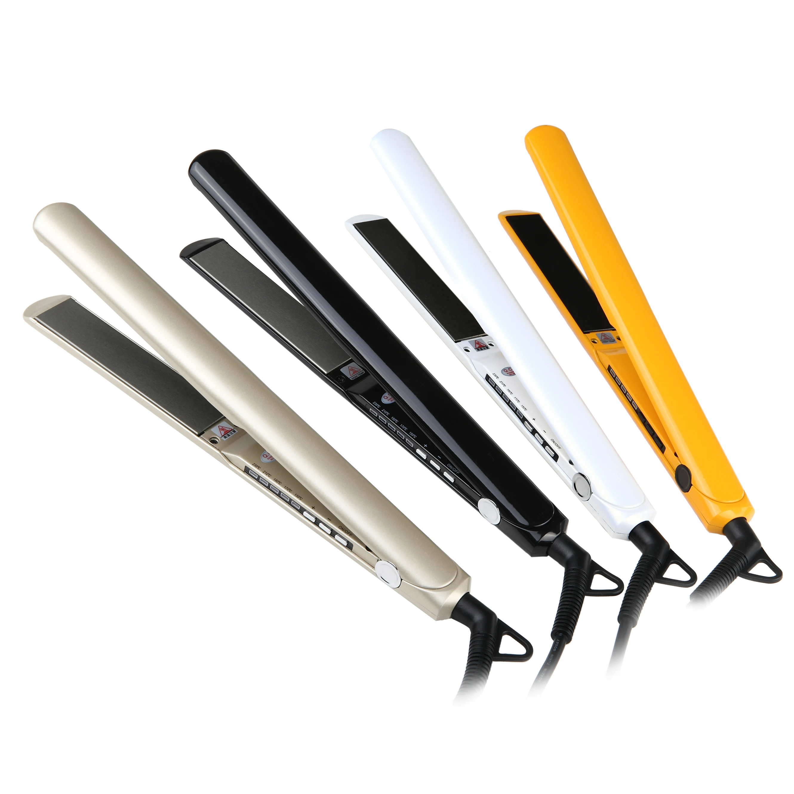 M525A Заводская Продажа Супер тонкий 12 см очень длинный небольшой черный титановый утюжок для волос