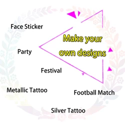 Custom Arabic Henna Black Temporary Tattoo Sticker Makeup Tool