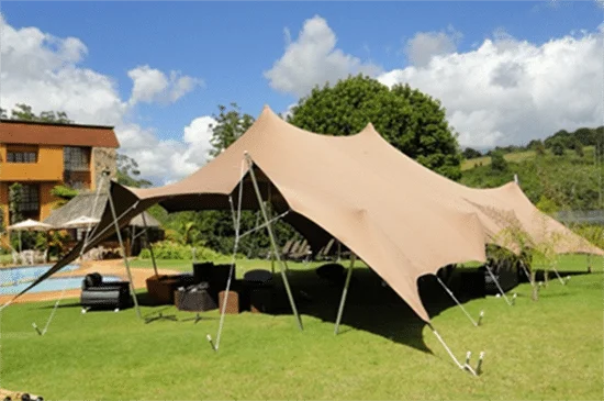 Unistrengh Custom White Outdoor Wedding Tent Event Party Canvas Canopy Stretch for 300 Seat