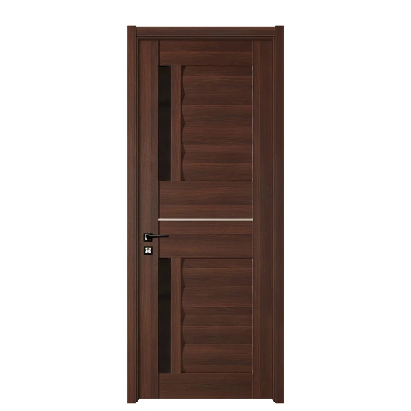 BOWDEU DOORS PVC wooden doors for houses interior new design pictures for home bedroom bathroom building material factory