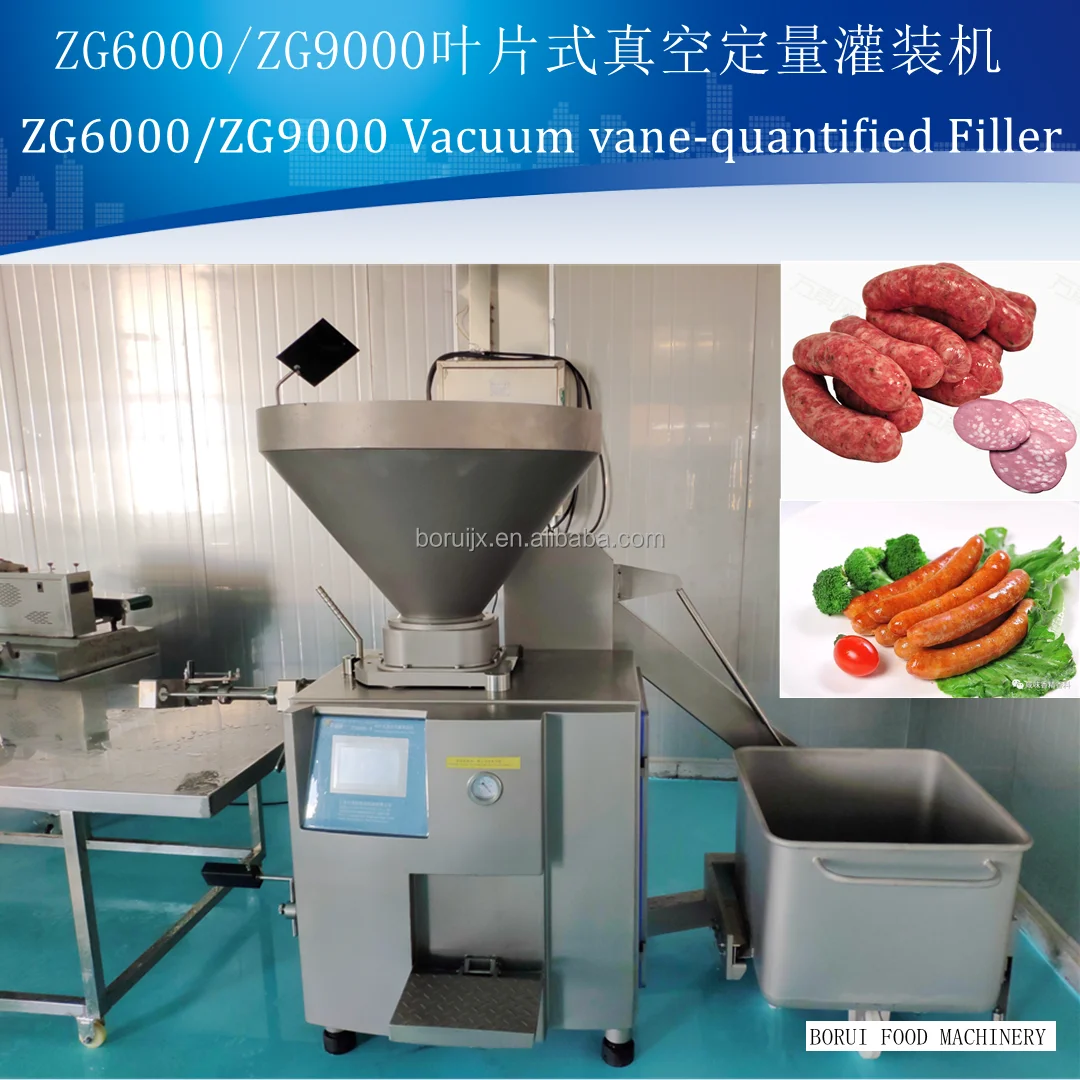 Factory hot sale Commercial Electric automatic Vacuum Sausage Filler stuffer filling and tying stuffing and twisted machine
