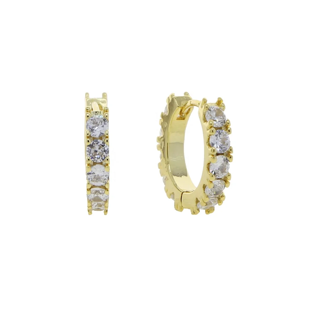 Новая модель, круглые серьги-кольца с 5А cz, серьги huggie круглой формы для женщин, женские свадебные серьги, ювелирные изделия, Прямая поставка