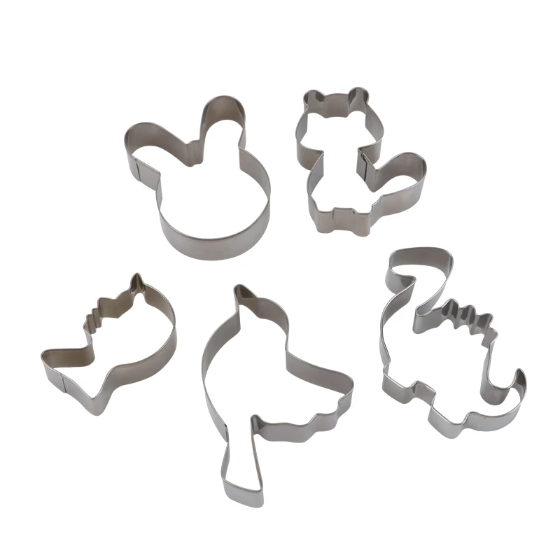 Metal Biscuits Cookie Cutter Home Kitchen Baking Tools Biscuit Mold New Year Party Restaurant for Christmas Custom Logo Silver