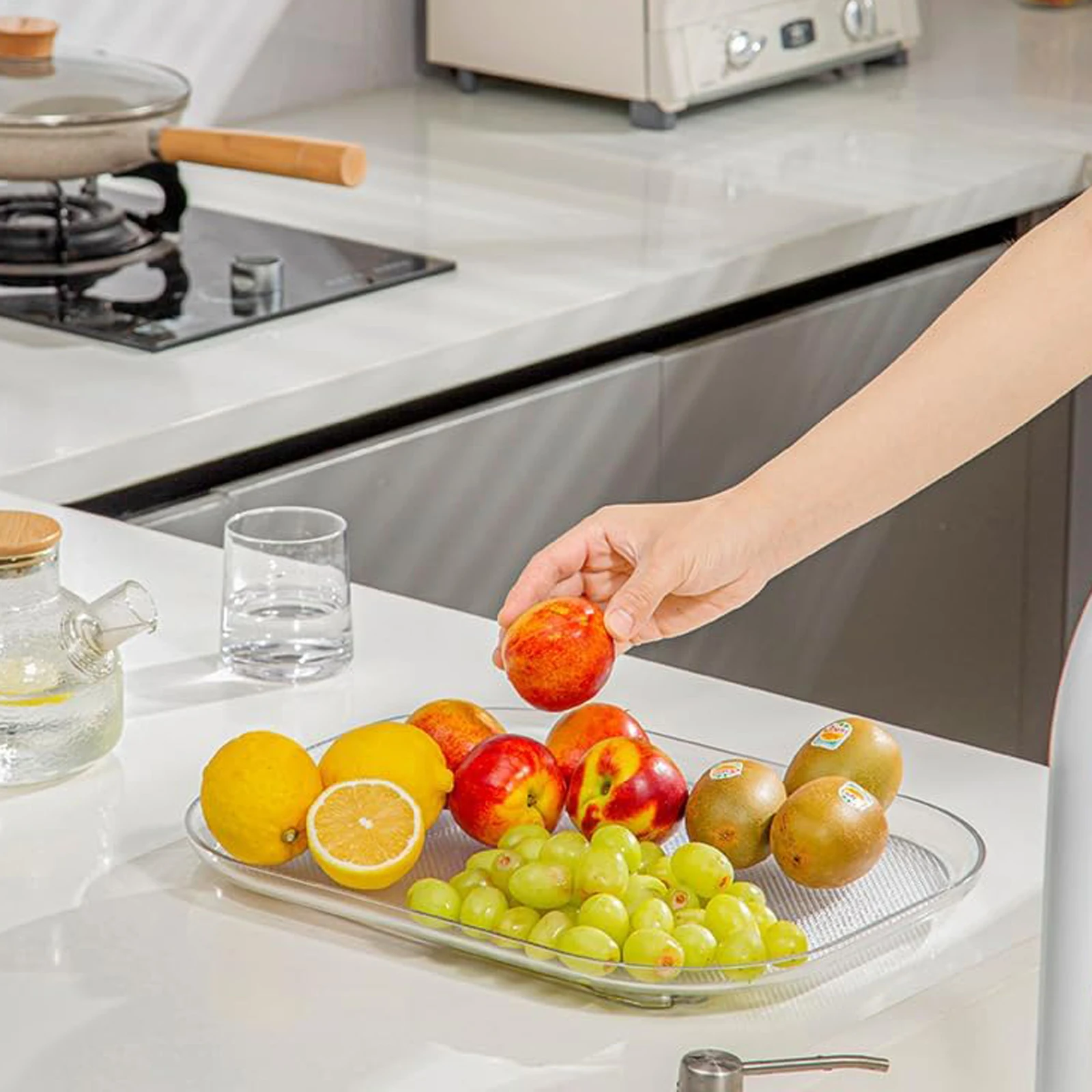 Turntable Organizer 360 Rotation Non Skid Spice Rack Pantry Cabinet Kitchen Bathroom Cosmetic Turntable Organizer Gadgets