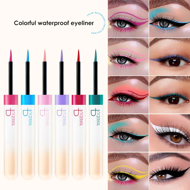 High Quality Waterbased Multi-Color liquid eyeliner long-lasting Waterproof quick-drying painted eyeliner