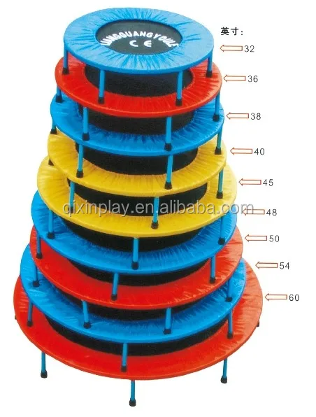 Hot sale amusement park toys cheap china supplier gymnastics trampolines for children QX-117C