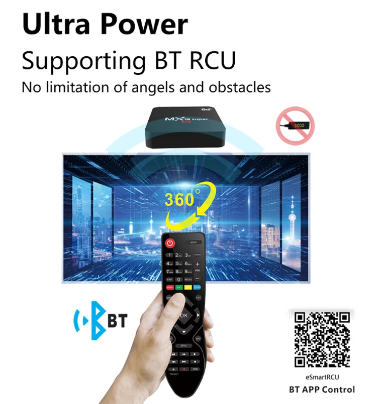 Elinksmart Hot Amazon Smart Android Tv Box MXQ Pro Super 4K with Sim Card Slot Remote Control