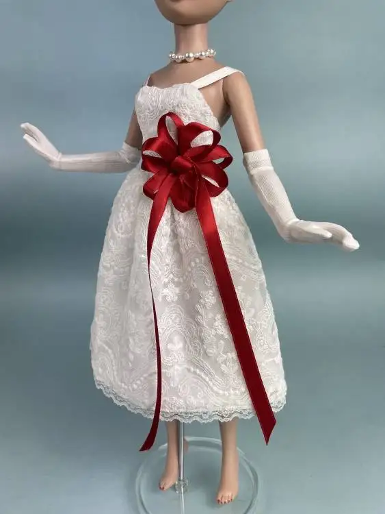 Custom handmade 1/3 1/4 1/6 1/12 scale bjd doll ob 24 30cm doll skirt dress clothes suit set outfits for barbi dolls