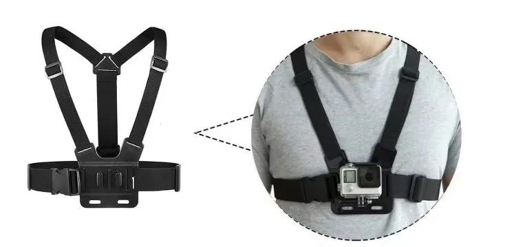 POV Action Camera Accessories Outdoor Cycling Bicycle Use Chest Shot Straps Live Streaming Phone Holder Outdoor Cycling Phone
