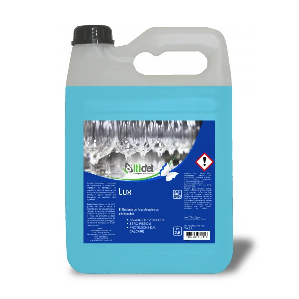 Lux TA 1x20 lt Dishwasher Rinse Aid With Odour Eliminator For Dishwashers And Glasswashers Detergent