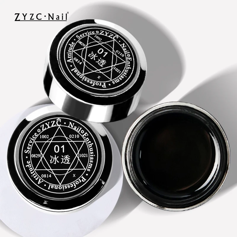 ZYZC OEM Private Label Custom logo uv led soak off Quick Building Liquid Gel for Nail Apex and Extension