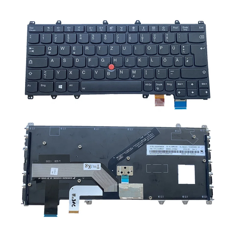 Оригинальная 00PA218 для Lenovo Yoga 260 20FE 20GT клавиатура с подсветкой из Германии tastaur SN20H35127 Черная внутренняя клавиатура