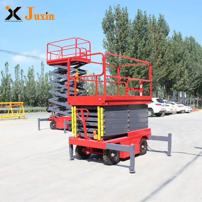 Good price SJY0.5-10 Electric Man Lift Air Conditioner Portable Lifter with supporting legs for safety CE Certified