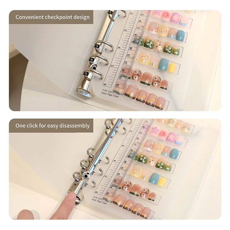 Nail Art Piece Storage Book Large Capacity Exhibition Photo Album Card Clip Display Board DIY Simple Album Storage Book