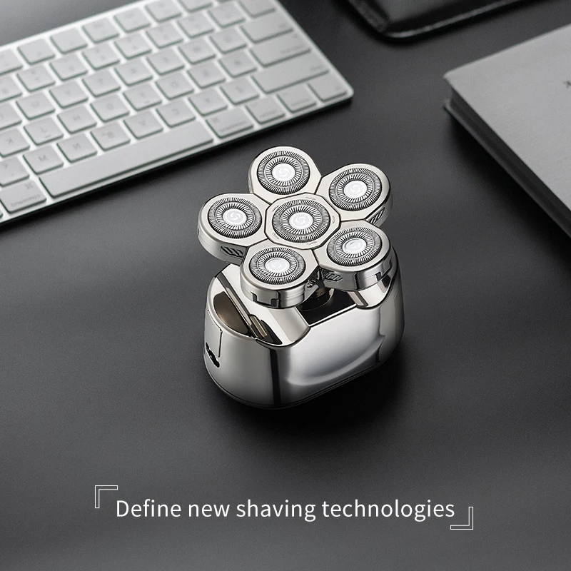 LK-8820 4D Micro Smart Cordless Razor Guards Replaceable Head detachable Clipper Grooming beard shaver set for
