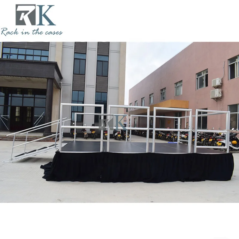 factory wooden stage with aluminum legs for sale portable stage design stage for outdoor performance