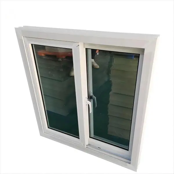 Белый ПВХ ураган удар раздвижные окна цена с двойным остеклением Upvc раздвижные окна