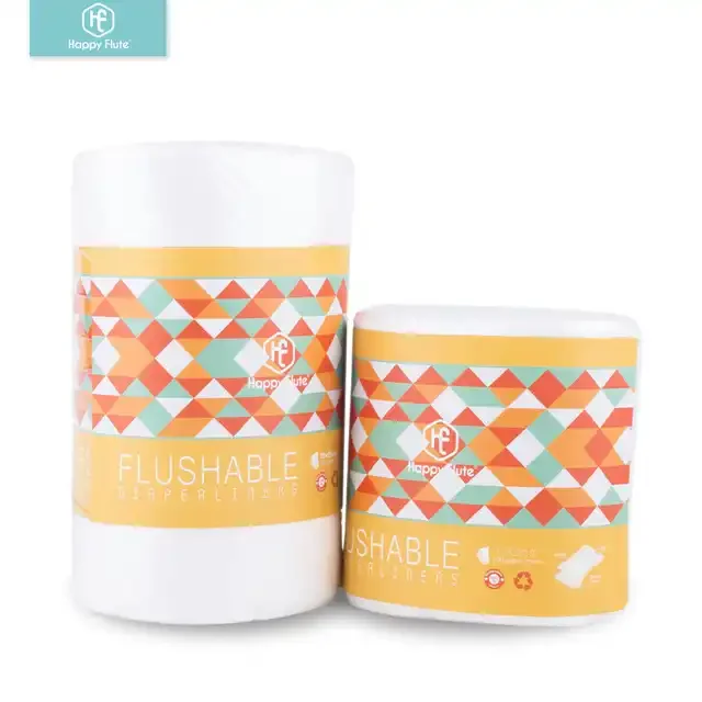 Happy Flute Wholesale 100% Bamboo Disposable Diaper Liner Small Size Newborn Baby Diaper Insert