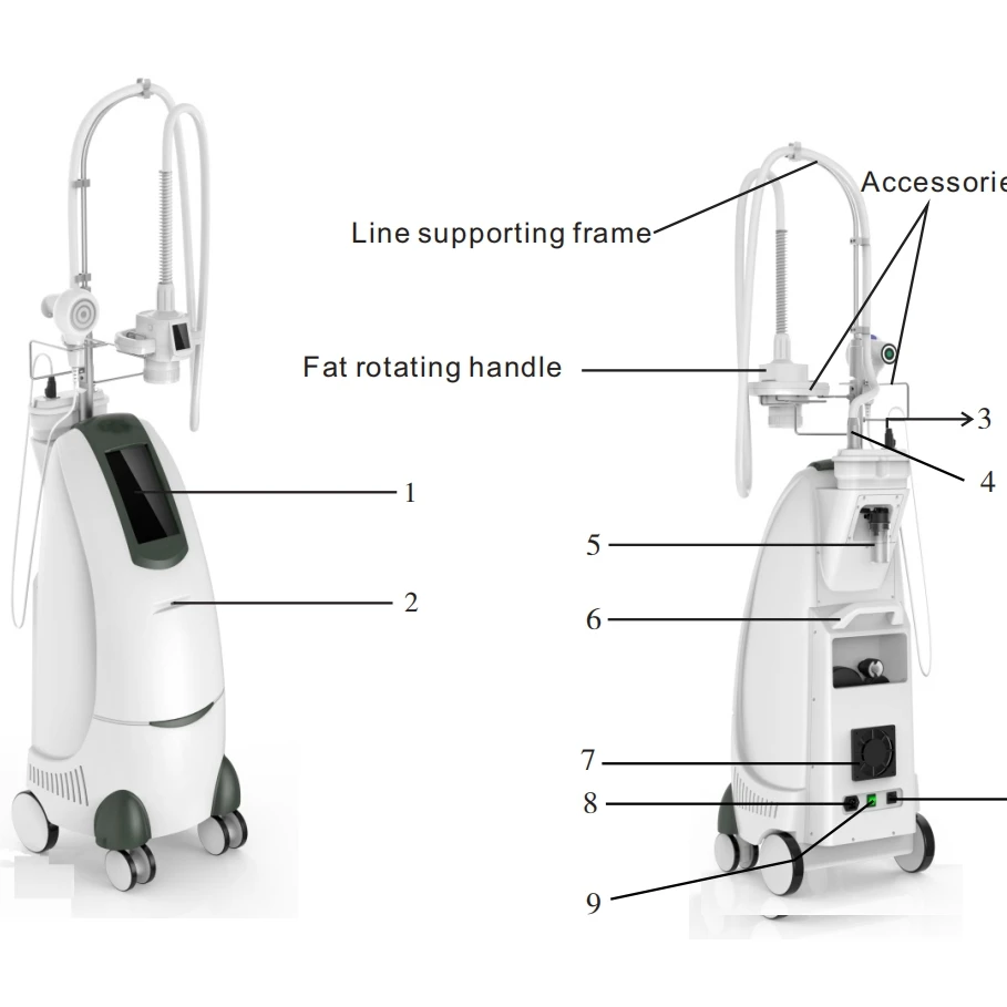 multi-pole M.P.RF.5M high-frequency fat-dissolving system slim body machine