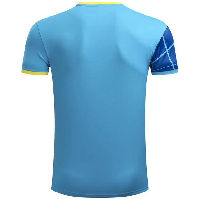 OEM Custom Made New Design Quick Dry Sportswear Team Training Jersey Breathable Badminton Shirt Men