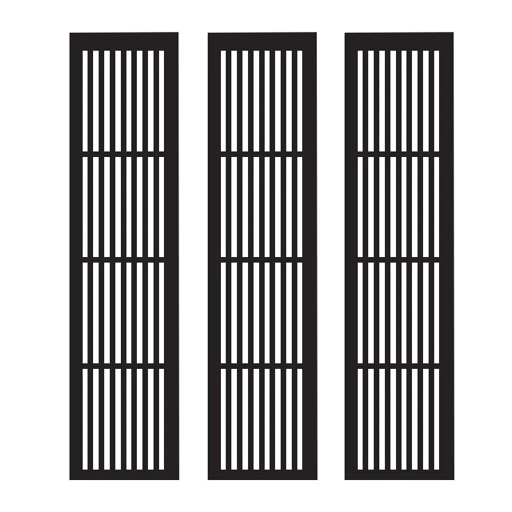 Waterproof composite wood plastic outdoor privacy screen balcony privacy screen slat screen factory price