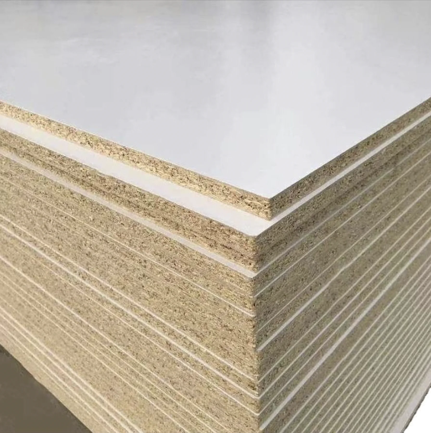 China factory direct 16mm 18mm melamine white color paper faced laminated particle board 15mm melamine chipboard