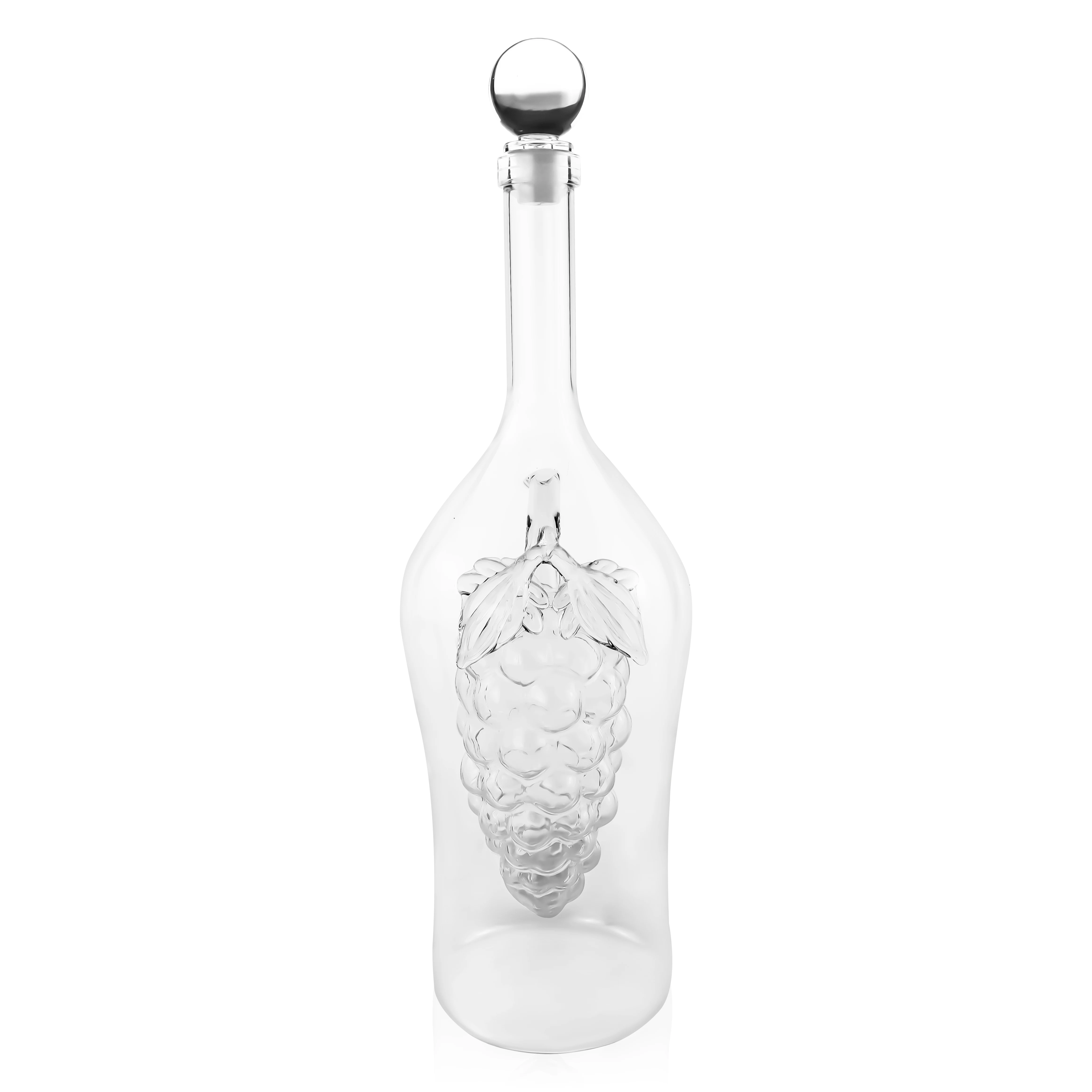 2024 New Style Top Seller Fashion Rose Whiskey Glass Wine Bottle 750ml